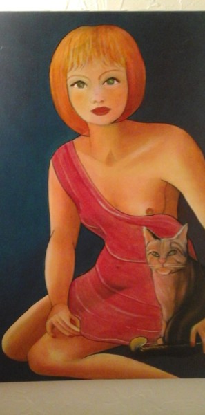 Peinture intitulée "Margot" par Morançais, Œuvre d'art originale, Huile