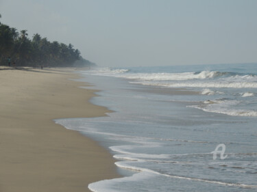 Photographie intitulée "plage de Chellanam…" par Guylaine Bisson (GuyL'ART), Œuvre d'art originale, Autre