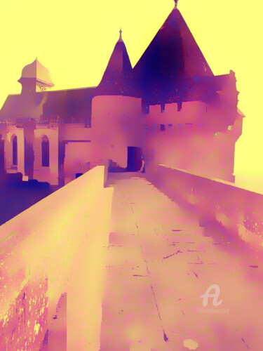 Photography titled "Château de Biron -…" by Guylaine Bisson (GuyL'ART), Original Artwork, Digital Photography