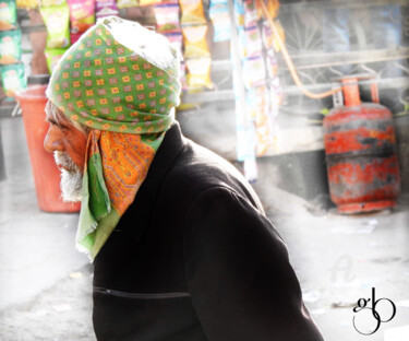 Fotografia intitolato "Ll'homme au turban…" da Guylaine Bisson (GuyL'ART), Opera d'arte originale, Fotografia digitale