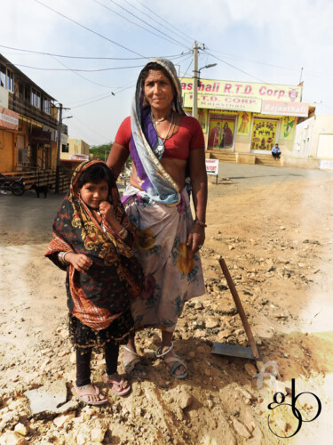 Photographie intitulée "Mère et fille au tr…" par Guylaine Bisson (GuyL'ART), Œuvre d'art originale, Photographie numérique