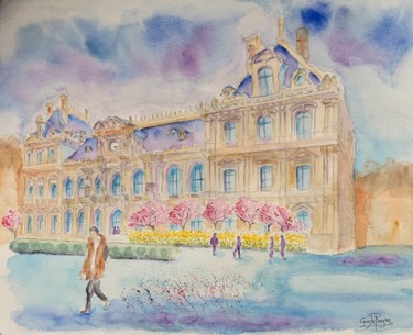 Peinture intitulée "Le palais de la bou…" par Guyle Rayne, Œuvre d'art originale, Aquarelle