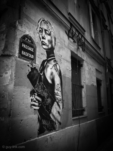 Fotografia intitolato "Street Art Paris -…" da Guy Link, Opera d'arte originale, Fotografia digitale