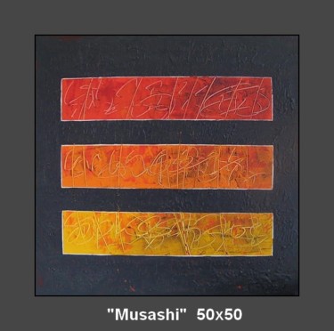 Peinture intitulée "Musashi" par Guyone Guillaume, Œuvre d'art originale