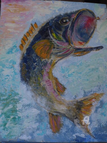 Peinture intitulée "Mouche de Mer" par Guyrichd, Œuvre d'art originale, Acrylique