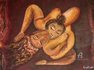 Malerei mit dem Titel "kama des dames." von Guyrichd, Original-Kunstwerk, Acryl