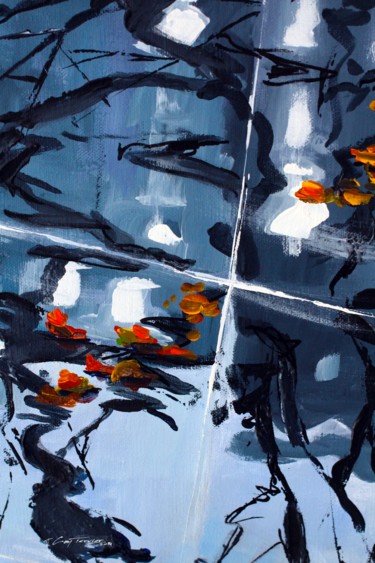 Malarstwo zatytułowany „Tokyo, nuit de prin…” autorstwa Guy Terrier, Oryginalna praca, Akryl