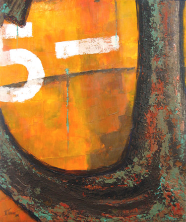 Peinture intitulée "Une ancre partie 2" par Guy Terrier, Œuvre d'art originale, Acrylique