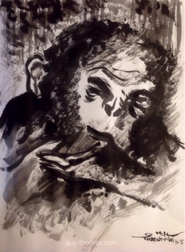 Le permis de douter II Dessin intitulée "Le permis de douter…" par Guy Thomas-Rodet, Œuvre d'art originale, Encre