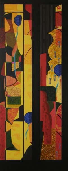Pintura titulada "Harp" por Mila Gvardiol, Obra de arte original, Acrílico