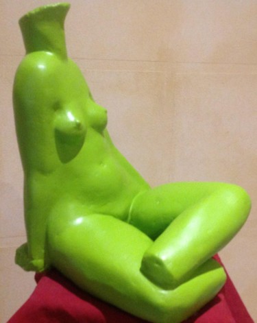 Escultura intitulada "donna seduta" por Felice Vatteroni, Obras de arte originais, Terracota