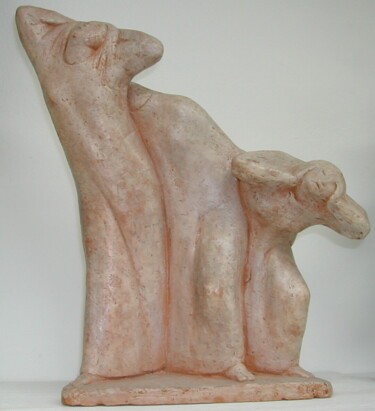 Sculpture titled "disperate" by Felice Vatteroni, Original Artwork, Terra cotta