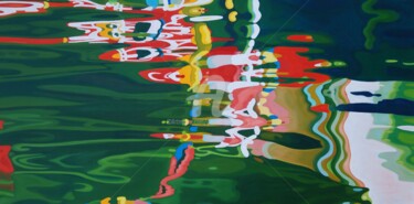 Pintura titulada "La couleur en mouve…" por Gwendoline Pieters, Obra de arte original, Oleo Montado en Bastidor de camilla d…