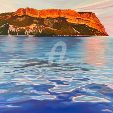 Painting titled "Le Cap Canaille, le…" by Gwendoline Pieters, Original Artwork, Oil Mounted on Wood Stretcher frame