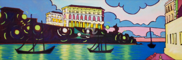 Картина под названием "Palais du Pharo" - Gwendoline Pieters, Подлинное произведение искусства, Масло