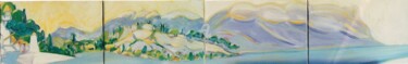 Peinture intitulée "La baie de Cassis,…" par Gwendoline Pieters, Œuvre d'art originale
