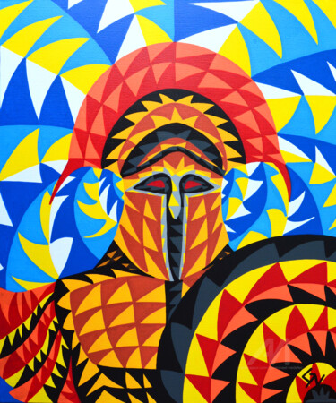 Arès Peinture intitulée "Arès" par Gwenhaël Nédélec, Œuvre d'art originale, Acrylique