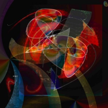 Arts numériques intitulée "Rêve de nuit" par Gwenn Artwork, Œuvre d'art originale, Peinture numérique
