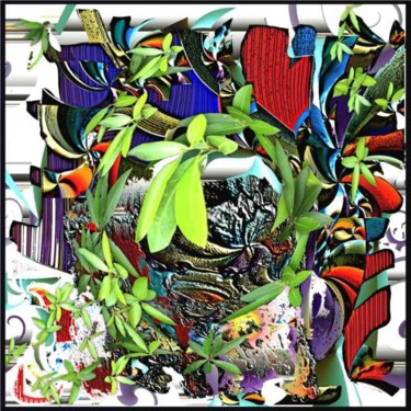Arts numériques intitulée "Floraison" par Gwenn Artwork, Œuvre d'art originale, Peinture numérique
