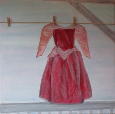 Peinture intitulée "robe-de-princesse-h…" par Gweno, Œuvre d'art originale