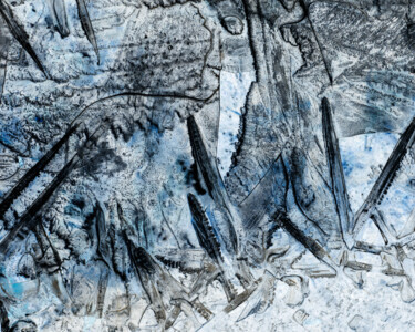 Fotografie getiteld "Pavement Ice 3" door Gwendolyn Roth, Origineel Kunstwerk, Digitale fotografie