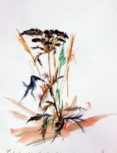 Peinture intitulée "Fleurs - 11" par Gérald  Wandrille Le Grand, Œuvre d'art originale