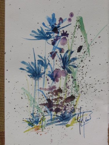 Peinture intitulée "Fleurs - 29" par Gérald  Wandrille Le Grand, Œuvre d'art originale
