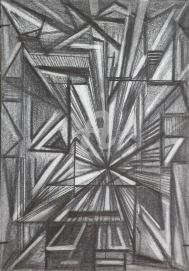 Drawing titled "Constructivism" by Dr István Gyebnár, Original Artwork, Other