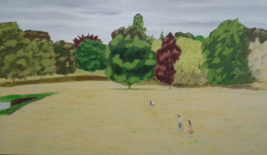 Peinture intitulée "Sauvablin paysage h…" par György Acs, Œuvre d'art originale, Huile