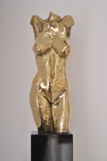 Sculpture titled "Torso 2" by Gyunay Aliev, Original Artwork, Bronze