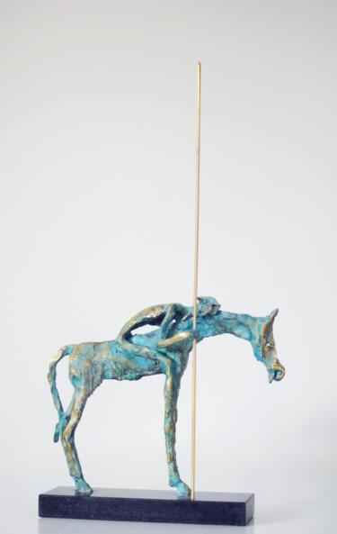 Sculpture intitulée "Don Quijote 4" par Gyunay Aliev, Œuvre d'art originale, Bronze