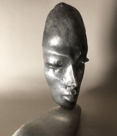 Sculpture titled "Moonlight" by Gyunay Aliev, Original Artwork, Metals