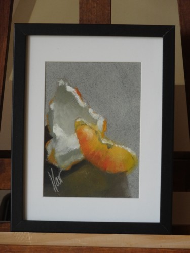 Peinture intitulée "orange 1" par Gzad, Œuvre d'art originale, Huile