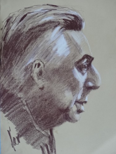 Drawing titled "roland barthes" by Gzad, Original Artwork