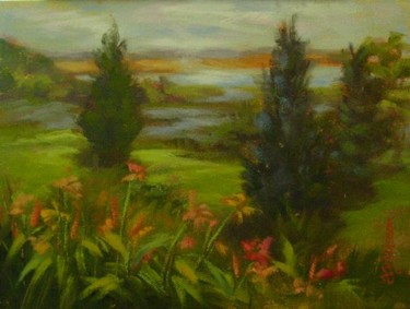 Painting titled "Morning Symphony" by Gloria Nilsson, Original Artwork, Oil