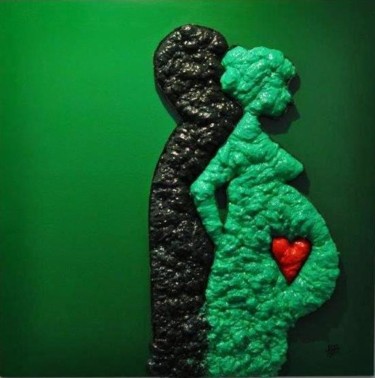 Heureux Évènement Peinture intitulée "Heureux Évènement" par Hervé Bichet, Œuvre d'art originale, Autre