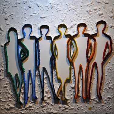 Sculpture titled "United Color" by Hervé Bichet, Original Artwork, Other