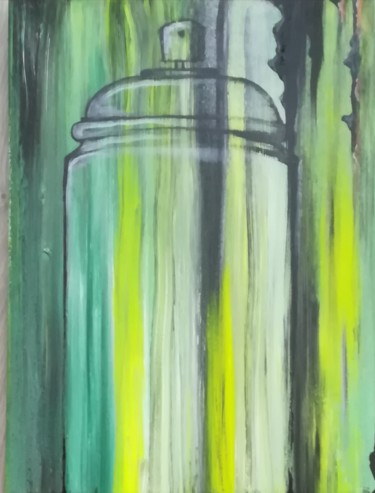 Painting titled "Can" by Frize H, Original Artwork