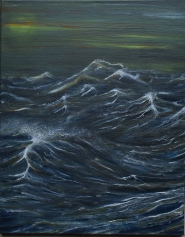 Malerei mit dem Titel "Sturm" von Frize H, Original-Kunstwerk, Acryl