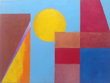 Summer in the city 2 Malerei mit dem Titel "Summer in the city 2" von Hannes Hofstetter, Original-Kunstwerk, Acryl