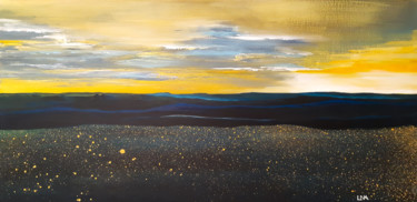 Картина под названием "Fireflies" - Helena Monniello, Подлинное произведение искусства, Акрил Установлен на Деревянная рама…