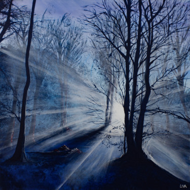 Peinture intitulée "Lights" par Helena Monniello, Œuvre d'art originale, Acrylique Monté sur Châssis en bois