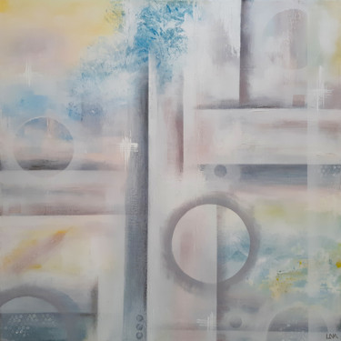 제목이 "Coton"인 미술작품 Helena Monniello로, 원작, 아크릴 나무 들것 프레임에 장착됨