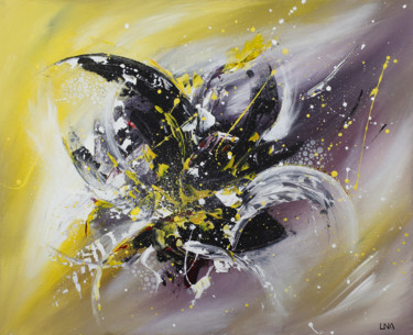 Картина под названием "Lys" - Helena Monniello, Подлинное произведение искусства, Акрил Установлен на Деревянная рама для но…