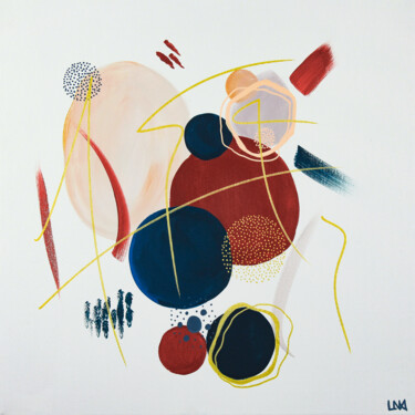 Peinture intitulée "Vibrations" par Helena Monniello, Œuvre d'art originale, Acrylique Monté sur Châssis en bois