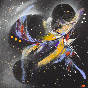 Peinture intitulée "Galaxia" par Helena Monniello, Œuvre d'art originale, Acrylique Monté sur Châssis en bois