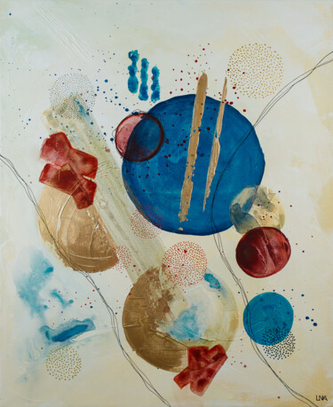 Картина под названием "H2O" - Helena Monniello, Подлинное произведение искусства, Акрил Установлен на Деревянная рама для но…