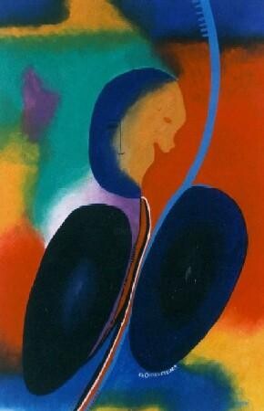 Pintura titulada "LA NAISSANCE" por H . Mortazavi, Obra de arte original