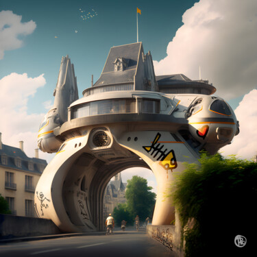 "Vendôme 2050 #Porte…" başlıklı Dijital Sanat H Po tarafından, Orijinal sanat, Dijital Kolaj