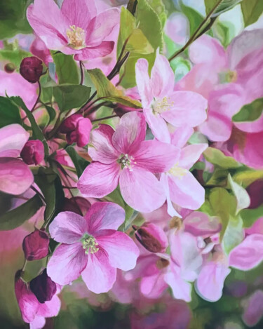 Картина под названием "Spring" - H.Tarik Akkus, Подлинное произведение искусства, Масло